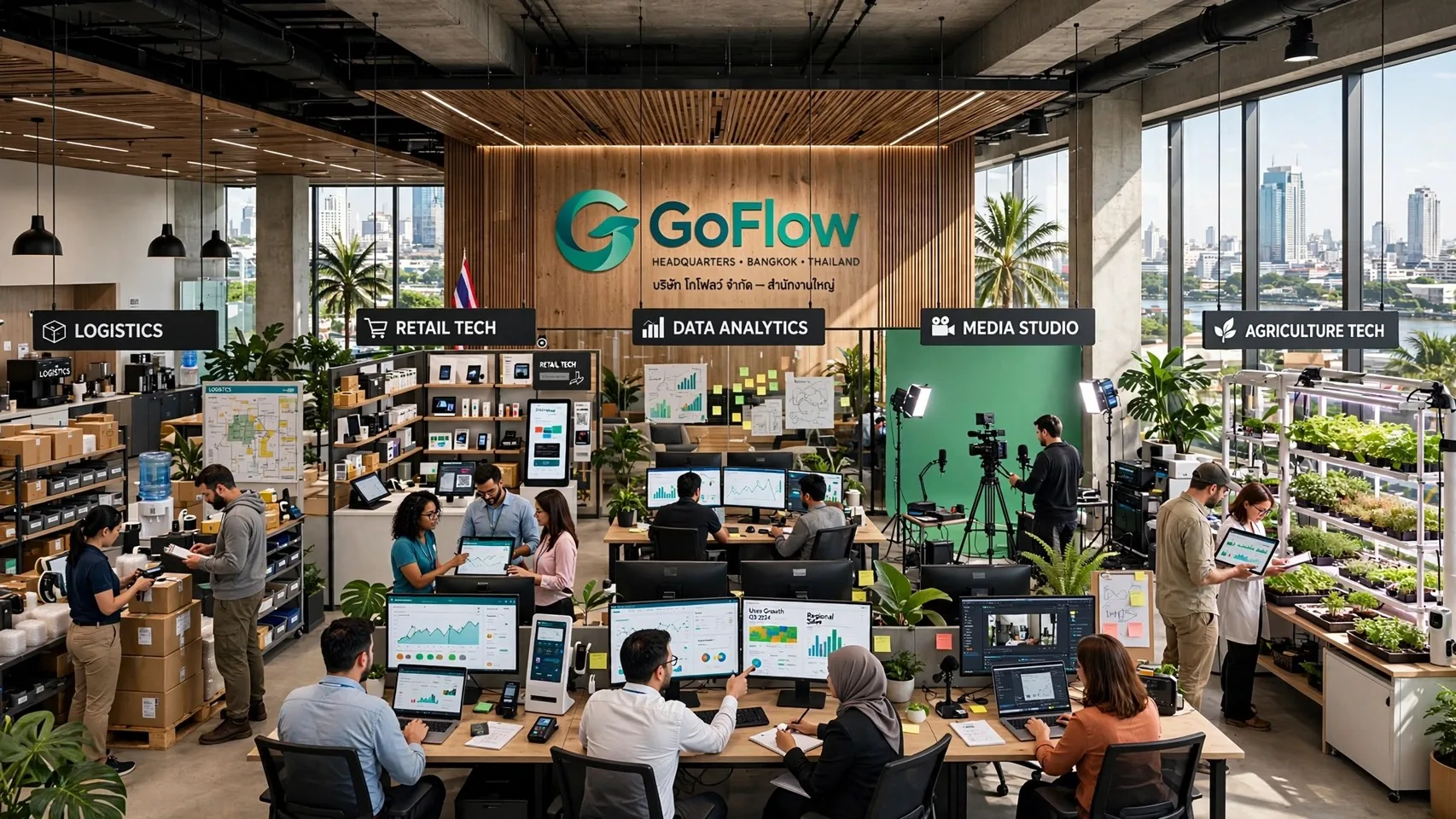 สำนักงานใหญ่ GOFLOW — Bangkok Headquarters