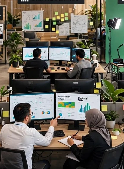 GOFLOW Data Analytics — โซนวิเคราะห์ข้อมูลภายในสำนักงานใหญ่